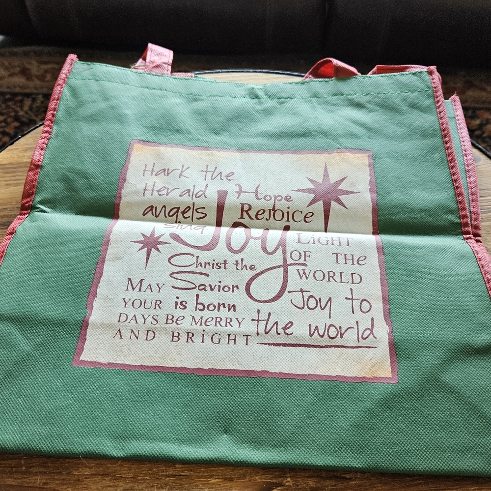 Green and Red Tote Bag